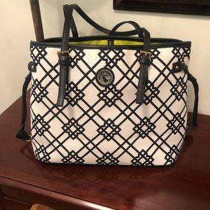Spartina 449 Seven Oaks Linen & Leather Tote